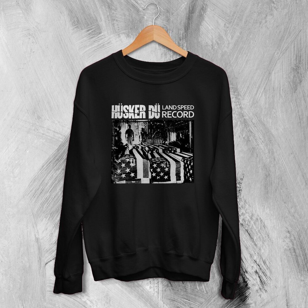 Hüsker Dü Sweatshirt Land Speed Record Sweatshirt Vintage Rock Sweater 80s 17
